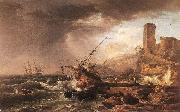VERNET, Claude-Joseph Storm with a Shipwreck Sweden oil painting artist